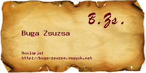 Buga Zsuzsa névjegykártya